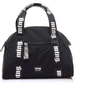 Bolso de mano Mustang Aero para mujer en color negro con cierre de cremallera y detalles del logo de la marca