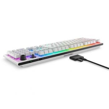 Teclado Inalámbrico para Juegos Alienware AW920K - Tri-Mode, RGB, Cherry MX Red, Blanco