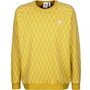 adidas Mono AOP Crew Sudadera, Hombre, Easy Yellow, XL