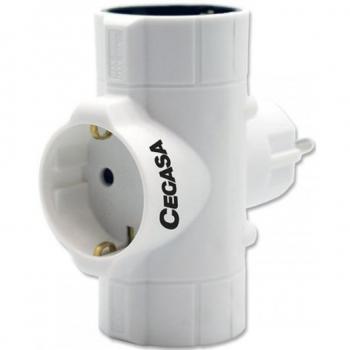 Adaptador Cegasa 3 tomas Schuko