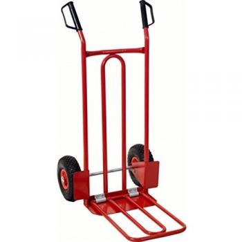 Carro de Transporte Kstools con Guardabarros y Ruedas Neumáticas - Capacidad 250 kg - Dimensiones 775x550x1100 mm