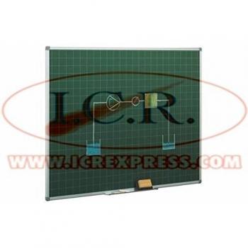 Pizarra verde Cuadriculada Faibo 122x200cm estratificada