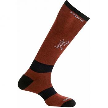 MUND 313 Medias Esquí, Hombre, Teja, 46-49