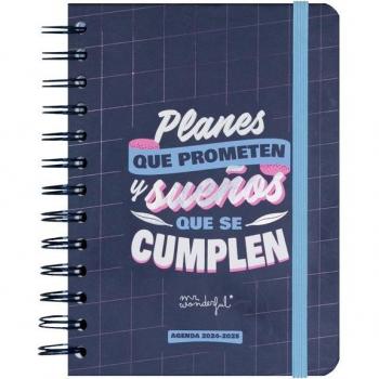 MR AGENDA ESCOLAR PEQUEÑA 2024-25 SEMANAL - PLANES QUE PROMETEN AGENDA ESCOLAR ESCOLAR 24 17x2x12 Cms