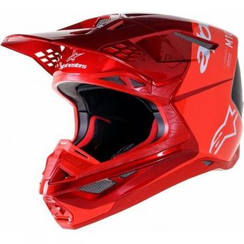 Alpinestars Casco de Motocross Supertech S-M10 Flood ECE 22.06 Rojo 2024