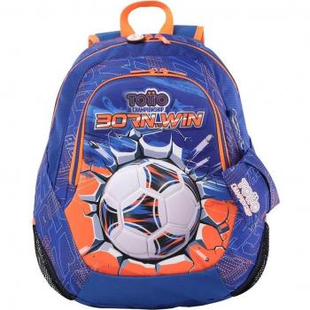 Totto Mochila Infantil Grande Soccer Win con Compartimento Principal y Correas Ajustables
