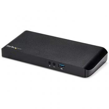 StarTech.com Replicador de Puertos USB-C con 2 Salidas de Vídeo para Ordenadores Portátiles Windows - MST con Transmisión de Potencia - 4K