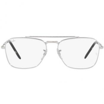 Ray-Ban RX 3636V Men's Eyeglasses, Model 2501, Silver Frame, Size 58, Blue Light Block Available
