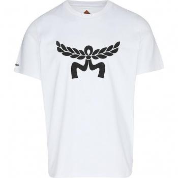 MCM Organic Cotton White T-Shirt with Laurel Logo for Men - XXL