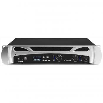 Amplificador PA Vonyx VPA600 - 2x300W, Bluetooth, MP3, USB/SD, Mando a Distancia