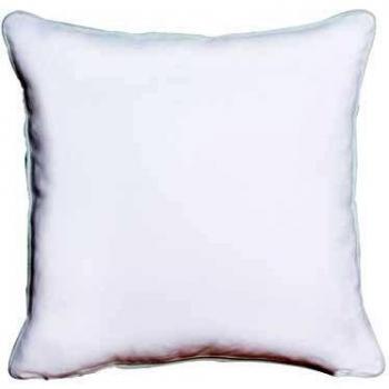 Belssia Cojín, Algodón, Blanco y Azul, 45x5x45 cm