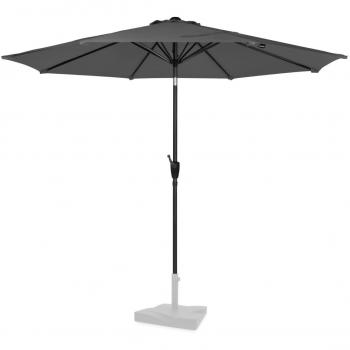 Sombrilla Inclinable Premium Recanati Ø300cm - Sombrilla basculante - Lona UPF 50+ - Gris - Excl. base