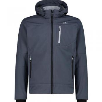 Chaqueta Softshell Hombre CMP con Capucha Gris Titanio 3A01787N