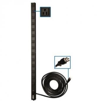 Tripp Lite SmartRack Security Door Handle Set with Combination Lock and Key Override, Vertical PDU 20A 120V Power Distribution Unit, Dual-Pack Black Door Handles
