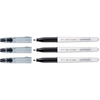 Marcador borrable de fibra PILOT Frixion Colors, punta media 0.4 mm, color negro