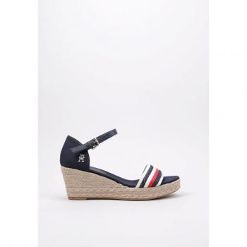 Tommy Hilfiger MID WEDGE CORPORATE Esparto Con Cuña mujer Azul 41