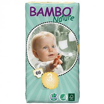 Bambo - 7013 - Pañales Ecológicos Bambo Midi T3 66 uds