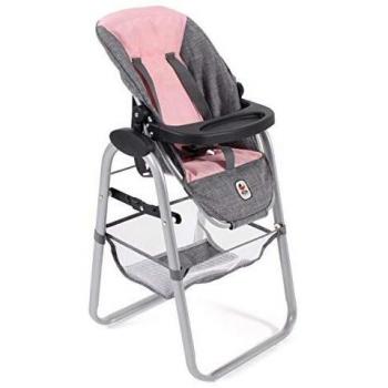 Bayer Chic 2000-Trona para muñecas, Color Melange Gris Rosa