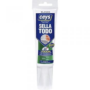CEYS CE505558 Silicona SELLATODO 125, TUBO BLANCO 125 ML