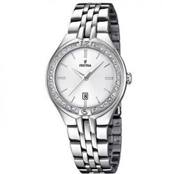 Festina Reloj Analógico para Mujer de Cuarzo con Correa en Acero Inoxidable F16867/1