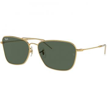Ray-Ban Caravan Reverse Gafas de Sol RB R0102S 001/VR - Anteojos de Sol para Hombre Dorados, modelo RBR0102S