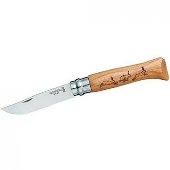 Cuchillo Opinel No. 8 Inox de Roble - Diseño de Liebre