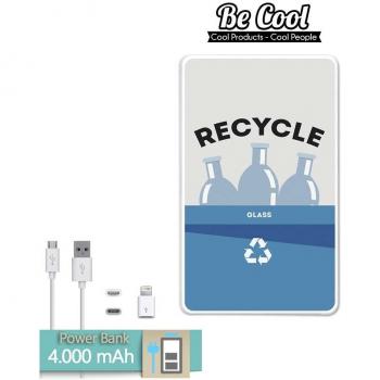 Becool® - Batería Externa Power Bank 4000 mah + Gratis 1 cable USB-MicroUsb