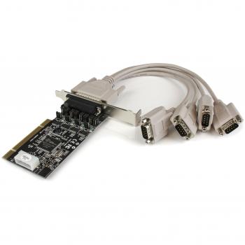 StarTech.com PCI4S954PW - Tarjeta adaptadora PCI de 4 puertos Serie RS232 DB9