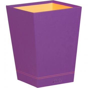 Rhodia 318920C - Papelera Violeta para el Hogar y la Oficina