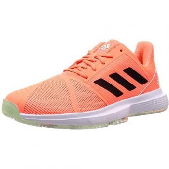 Adidas CourtJam Bounce M, Zapatos de Tenis para Hombre, Dash Green/Signal Coral/Tech Purple, 44.67 EU