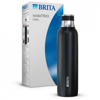 Botella Isotérmica Brita SodaTRIO 0,65L Acero Inoxidable Negra