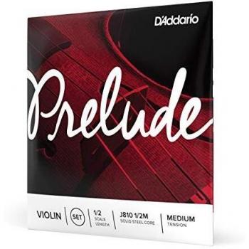 D'Addario J810 1/2M Prelude 1/2 Scale Medium Tension Violin String Set