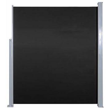 Retractable Side Awning 160x500 cm Black
