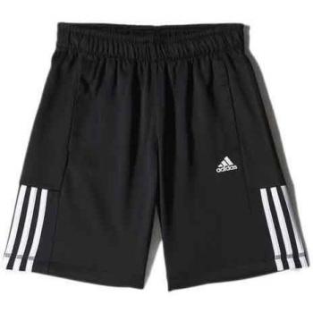 adidas YB Ess M3S P SH - Pantalón corto para niño, color negro / blanco, talla 92