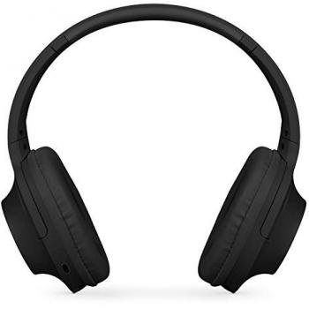 Auriculares Inalámbricos SPC Crow en Negro con Bluetooth 4.2, Alcance de 10M, Entrada Auxiliar, Batería Recargable y Función Manos Libres