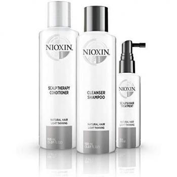 Nioxin - Trial Kit de 3 Pasos - Tratamiento para Cabello Natural con Debilitamiento Leve e Hidratación Ligera