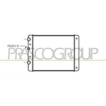 Radiador de refrigeración del motor PRASCO ST001R004