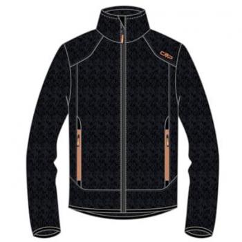 Cmp Heavy Fleece Jacket Black/Flame Unisex 5 Years
