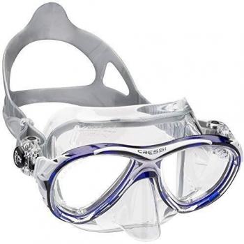 Cressi Eyes Evolution Crystal - Gafas de buceo azul Blau/Transparent Talla:medium