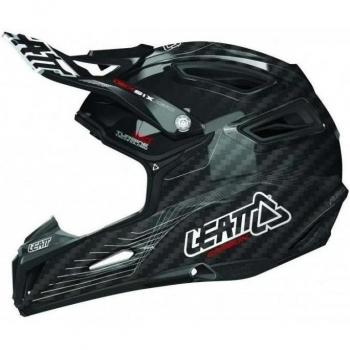 Leatt Downhill de casco DBX 6.0 Carbon Carbon/blanco/rojo, color negro, tamaño small