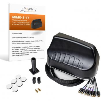 Antena Poynting A-MIMO-0003-V2-17-B Schwarz SMA (M) & RPSMA Adapter - 4G/5G, CBRS, WLAN, GPS, MIMO
