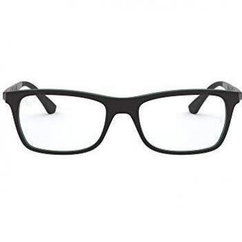 Ray-Ban 0Rx7062, Monturas de Gafas para Hombre, Black Top On Green, 55