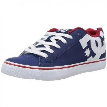 DC Shoes COURT VULK SHOE Court Vulc-M - Zapatillas de cuero para hombre, color azul, talla 45.5