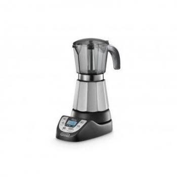 Cafetera Eléctrica De'Longhi Alicia Plus EMKP 63.B - 6 Tazas, 450W, Negro y Plata