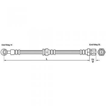 Metzger 4110191 Tubo flexible de frenos