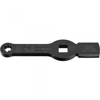 HAZET 2872-E20 Llave de impacto TORX® con 2 superficies de impacto Cuadrado hueco 3/4 pulgadas (20 mm) Perfil TORX® exterior E20