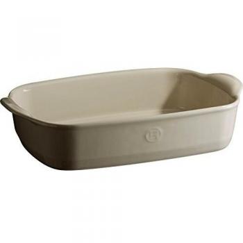Emile Henry Small Rectangular Baking Dish 30 x 19 cm, Cream Clay