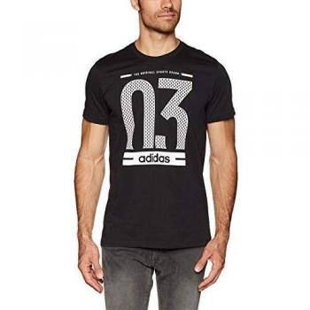 adidas Number 03 M Camiseta, Hombre, Negro