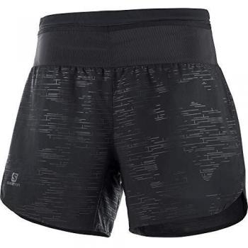 SALOMON XA Short W Shorts Deportivos 2-en-1 con Slip Integrado, Mujer, Negro