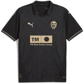 PUMA Valencia Away Shirt 2024-25 - Adults, Male, Black, Size M